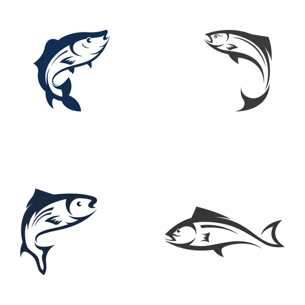 Fisch Logo Vorlage Kreatives Vektorsymbol — Stockfoto