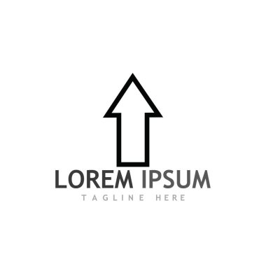 Ok vektör illüstrasyon simgesi Logo Şablonu tasarımı