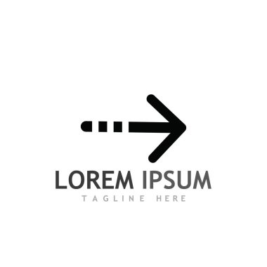 Ok vektör illüstrasyon simgesi Logo Şablonu tasarımı