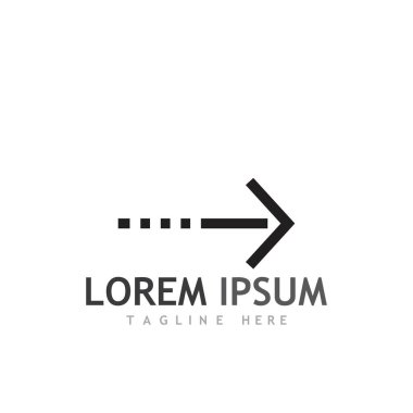 Ok vektör illüstrasyon simgesi Logo Şablonu tasarımı