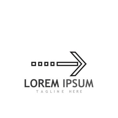 Ok vektör illüstrasyon simgesi Logo Şablonu tasarımı