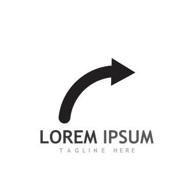 Ok vektör illüstrasyon simgesi Logo Şablonu tasarımı