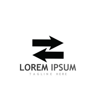 Ok vektör illüstrasyon simgesi Logo Şablonu tasarımı