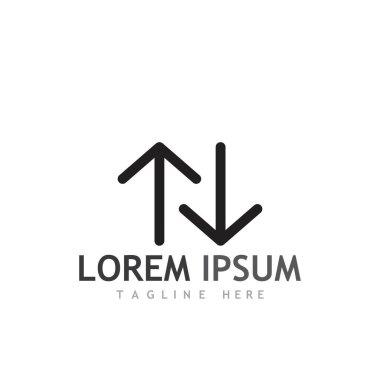 Ok vektör illüstrasyon simgesi Logo Şablonu tasarımı