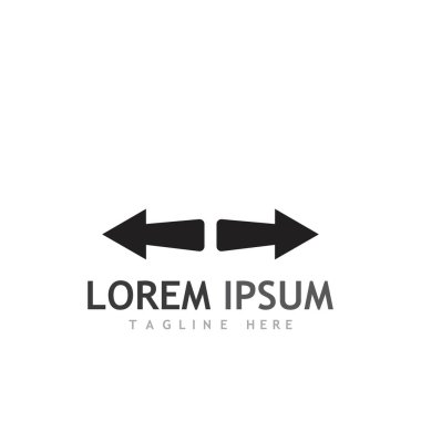 Ok vektör illüstrasyon simgesi Logo Şablonu tasarımı