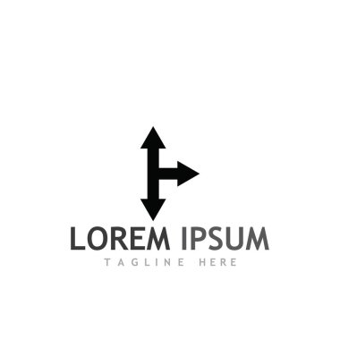 Ok vektör illüstrasyon simgesi Logo Şablonu tasarımı