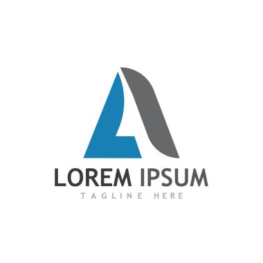 Bir Harf Şablonu vektör resimleme tasarımı