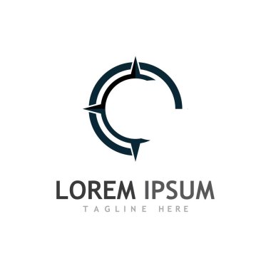 Pusula logosu ve sembol vektörü