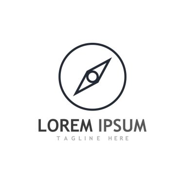 Pusula logosu ve sembol vektörü