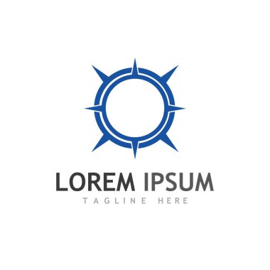 Pusula logosu ve sembol vektörü