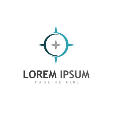 Pusula logosu ve sembol vektörü