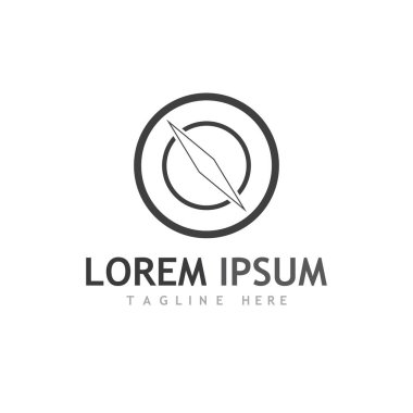 Pusula logosu ve sembol vektörü