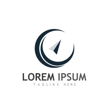 Pusula logosu ve sembol vektörü