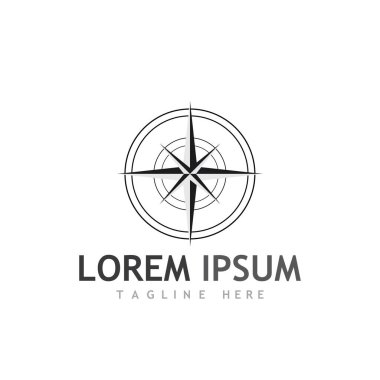 Pusula logosu ve sembol vektörü