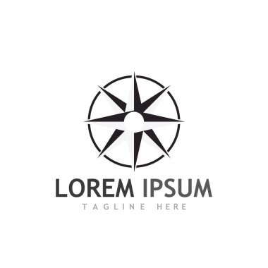 Pusula logosu ve sembol vektörü