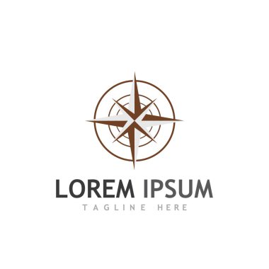 Pusula logosu ve sembol vektörü