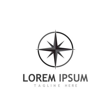 Pusula logosu ve sembol vektörü