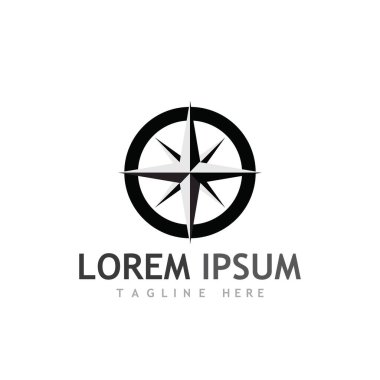 Pusula logosu ve sembol vektörü