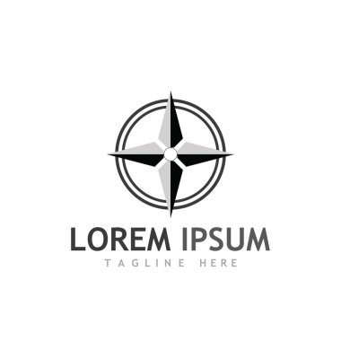 Pusula logosu ve sembol vektörü