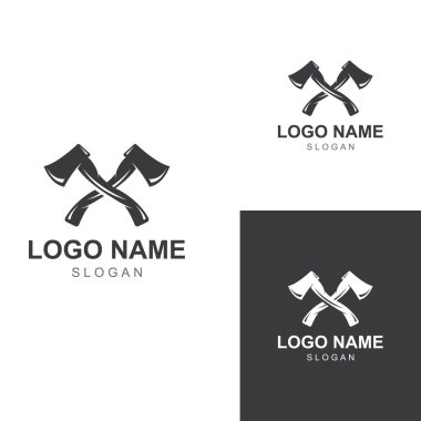 Konsept tasarım vektörlü Axe logosu / baltası logosu.