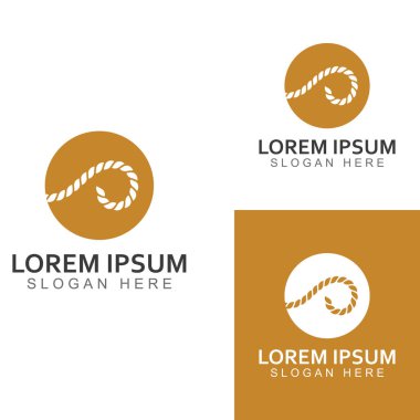 Vektör tasarımı kullanılarak ip logosu