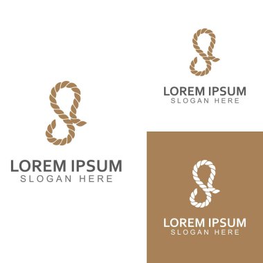 Vektör tasarımı kullanılarak ip logosu