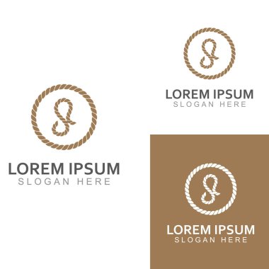 Vektör tasarımı kullanılarak ip logosu