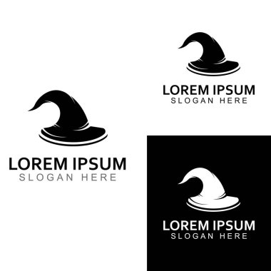 Sihirbaz kapağı logosu. Vektör tasarımı konseptini kullanarak.