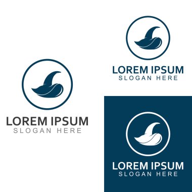 Sihirbaz kapağı logosu. Vektör tasarımı konseptini kullanarak.