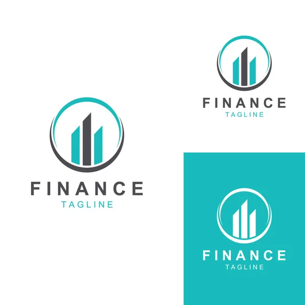 Логотип Финансового Бизнеса Логотип Финансовой Графики Логотип Дат Результатов Финансового — стоковый вектор