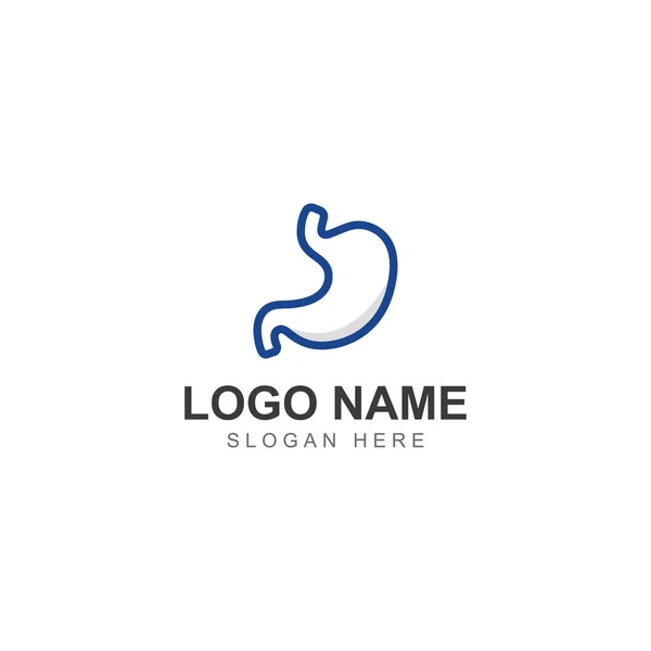 Magengesundheit Und Magenpflege Logo Design — Stockvektor