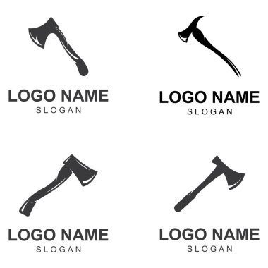 Konsept tasarım vektörlü Axe logosu / baltası logosu.
