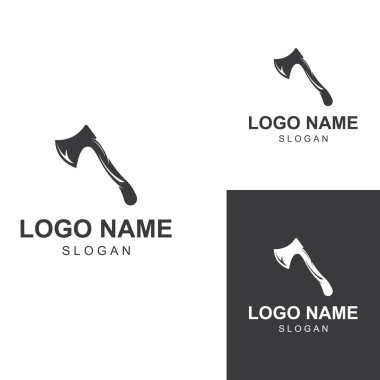 Konsept tasarım vektörlü Axe logosu / baltası logosu.
