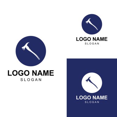 Konsept tasarım vektörlü Axe logosu / baltası logosu.