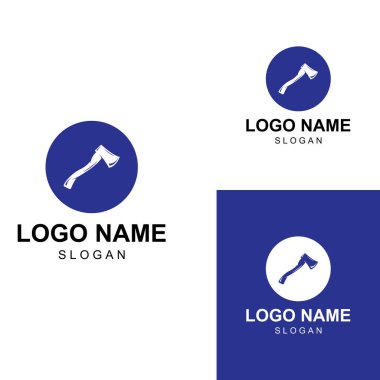 Konsept tasarım vektörlü Axe logosu / baltası logosu.
