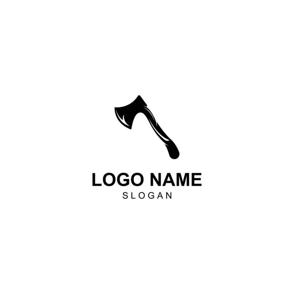 Logo Axe Logo Hatchet Con Concept Design Vettoriale — Vettoriale Stock