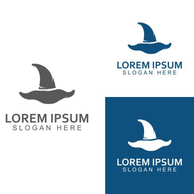 Sihirbaz kapağı logosu. Vektör tasarımı konseptini kullanarak.