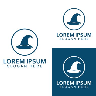 Sihirbaz kapağı logosu. Vektör tasarımı konseptini kullanarak.