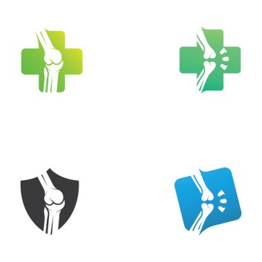 Kemik logosu vektör tasarımı