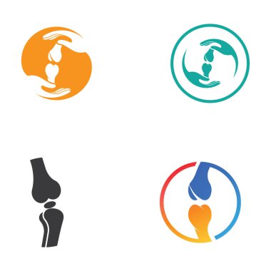 Kemik logosu vektör tasarımı