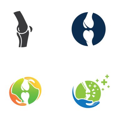 Kemik logosu vektör tasarımı