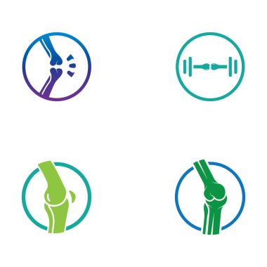 Kemik logosu vektör tasarımı