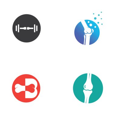 Kemik logosu vektör tasarımı