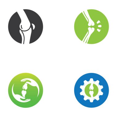 Kemik logosu vektör tasarımı