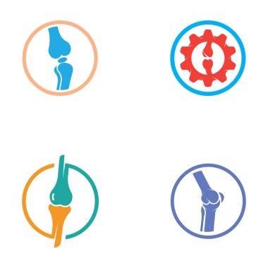 Kemik logosu vektör tasarımı