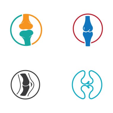 Kemik logosu vektör tasarımı