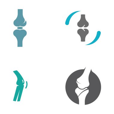 Kemik logosu vektör tasarımı