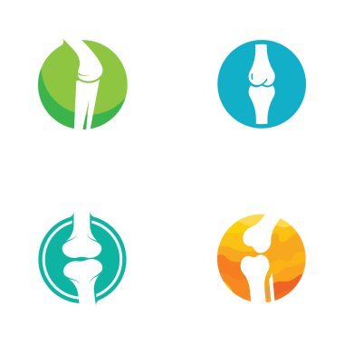 Kemik logosu vektör tasarımı