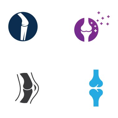 Kemik logosu vektör tasarımı