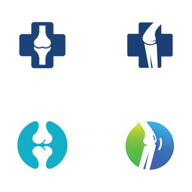 Kemik logosu vektör tasarımı